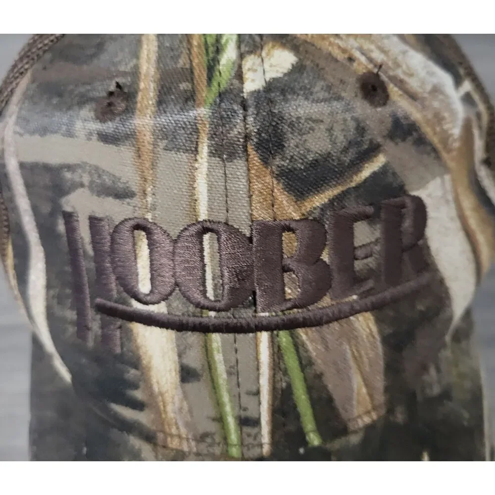 Bretmor Headwear Mens Hoober Camouflage Trucker Strapback Hat American Flag